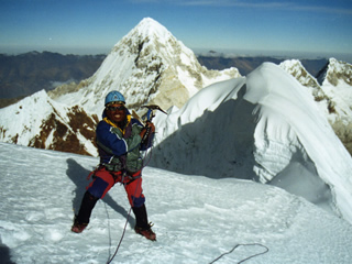 Summit of a peak in Cordillera Blanca